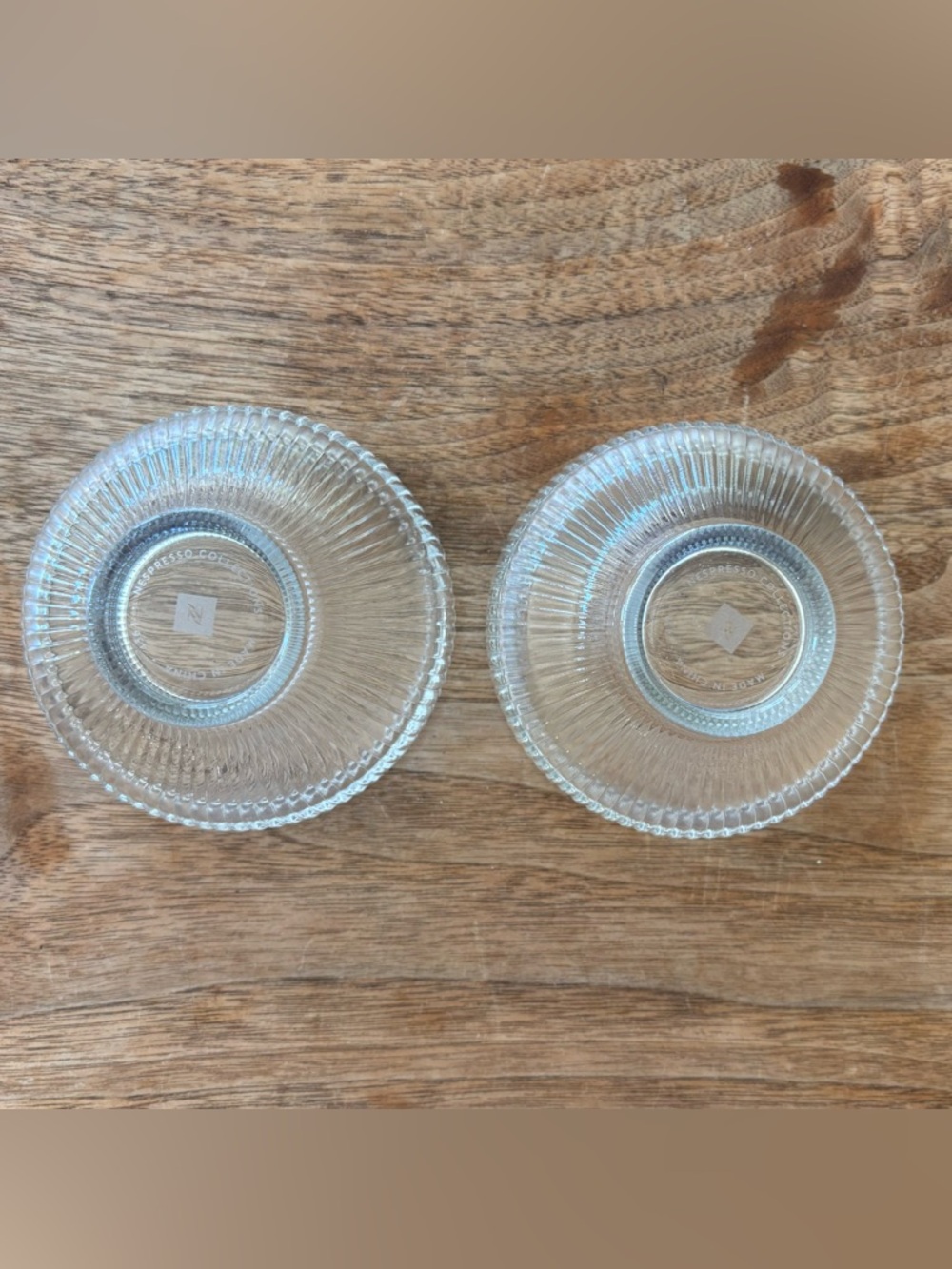 Nespresso Dessert Bowls - Set of 2 Affogato Glass Ribbed Bowls - Picture 7 of 12
